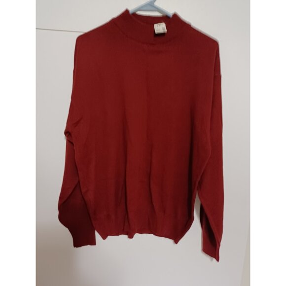 Euro Flash Sweaters - Vintage Euro Flash Sweater Womens XL Maroon Long Sleeve